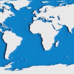 World map. 3D Render.